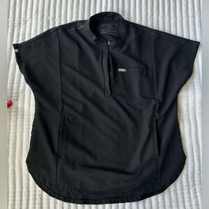 Figs Black Montex scrub top - size L